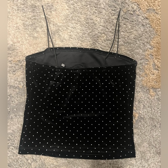 Dynamite rhine stone velvet texture top never worn ‼️ - Picture 2 of 3